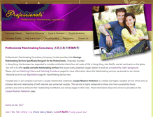 Tablet Screenshot of professionals-matchmaking.com